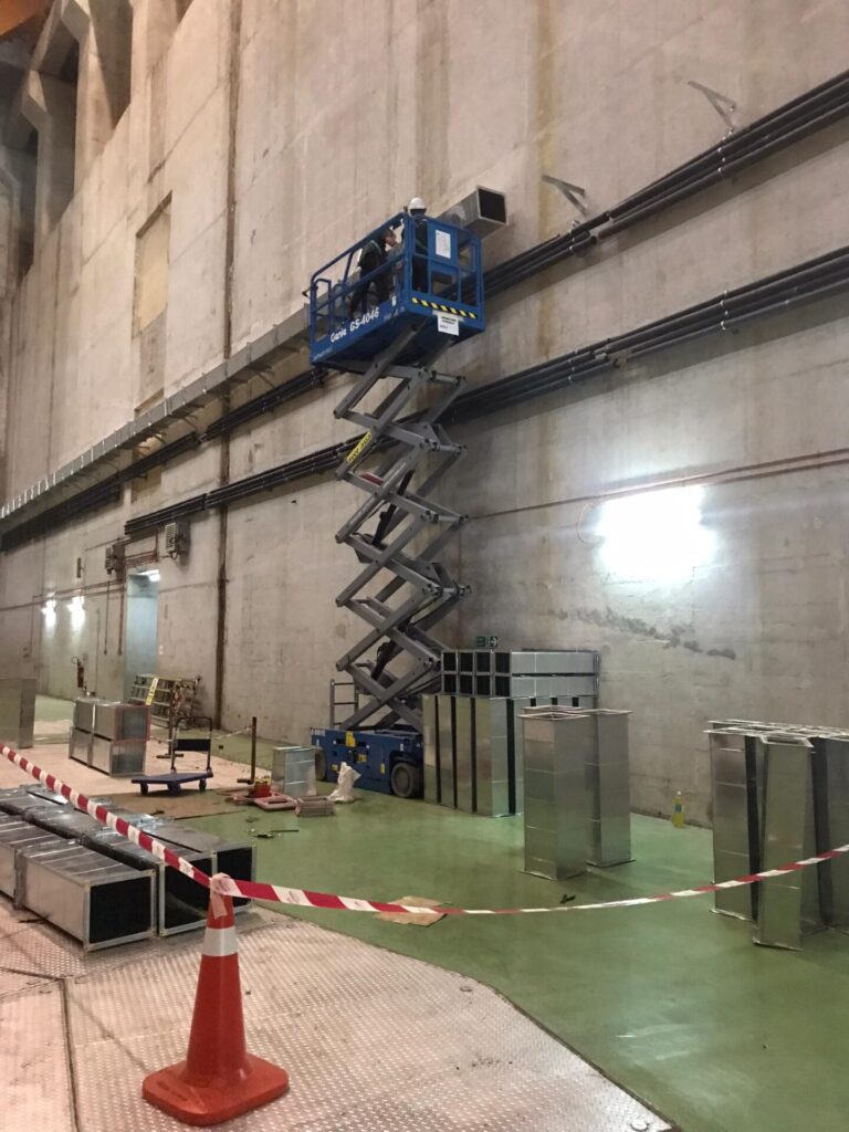 Refrigerant Piping and Air Ducting Installation at Hydro Station